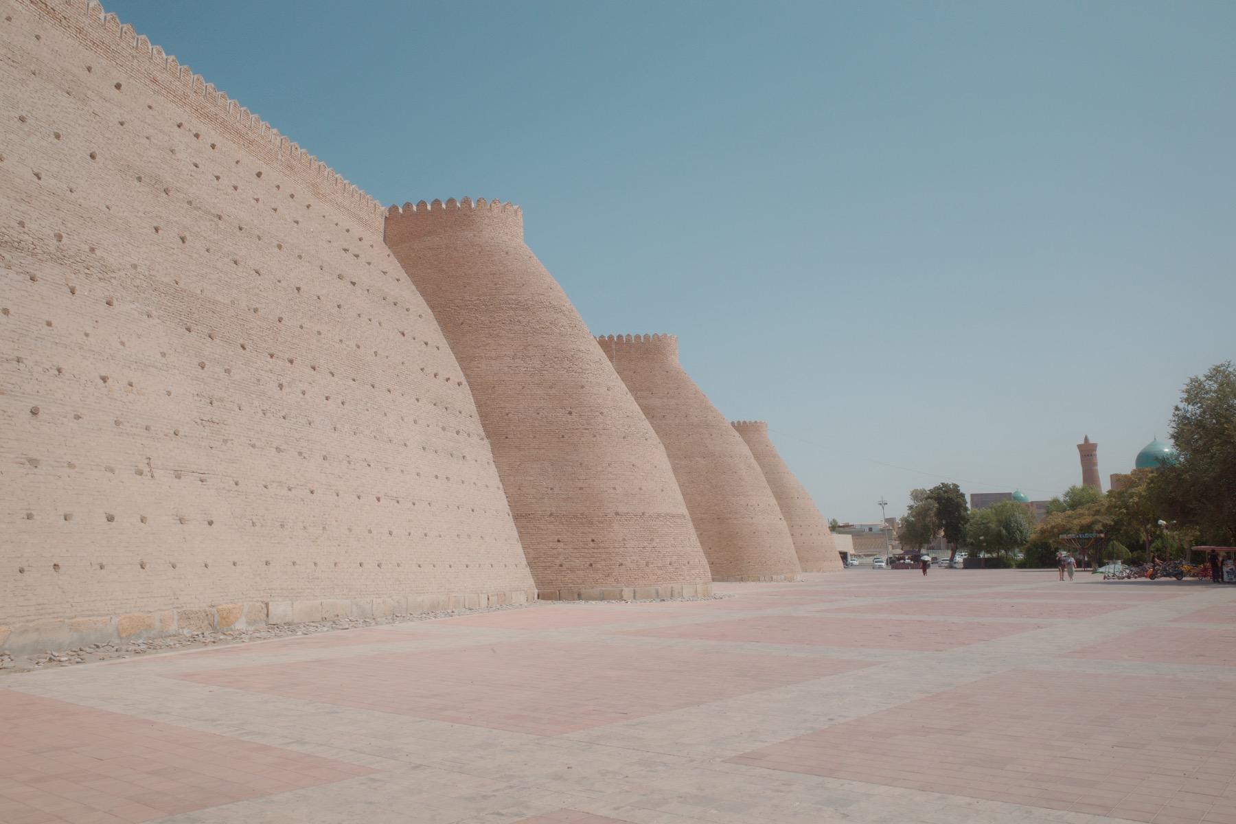 アルク城の城壁。もこもこしている